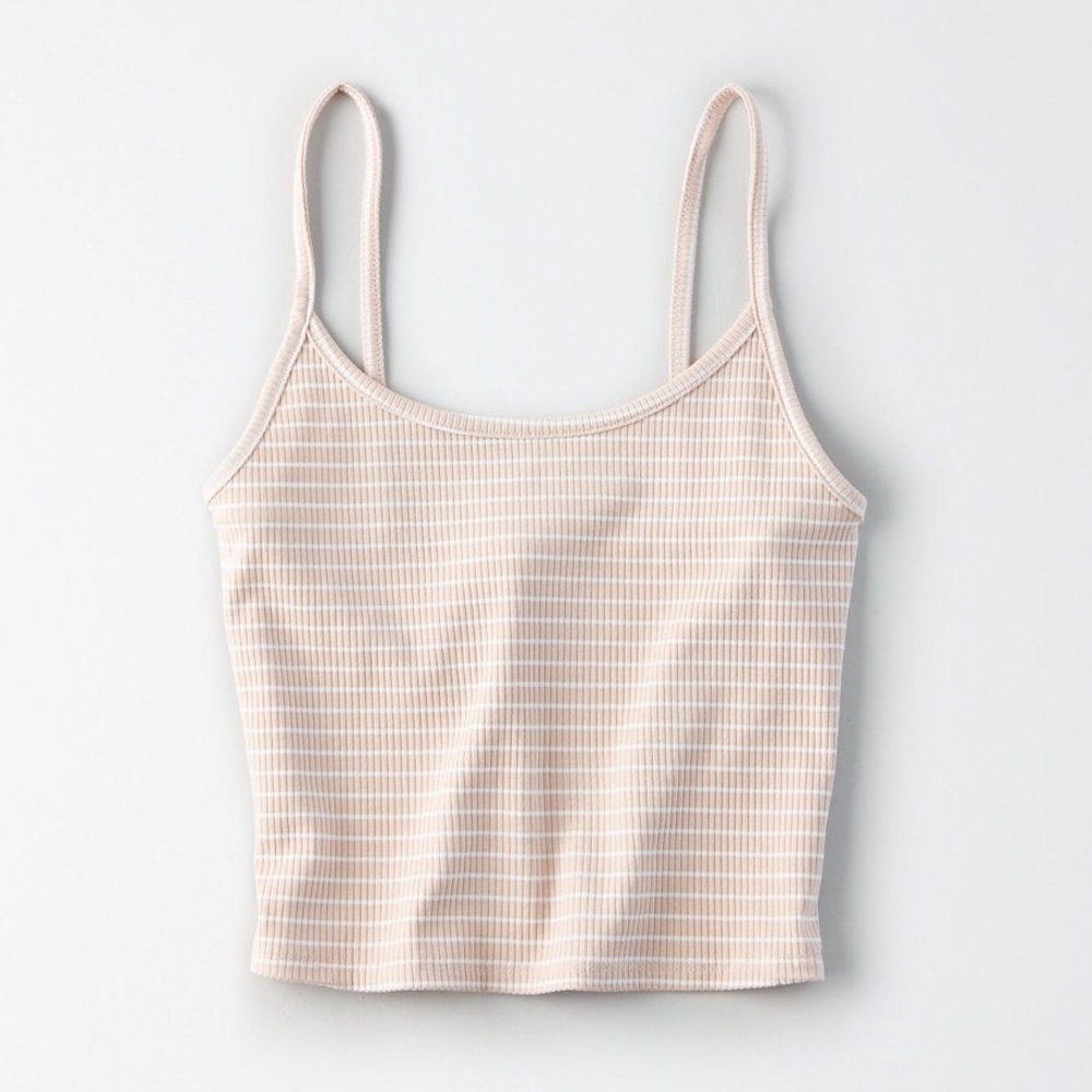 American Eagle Pink & White Striped Tank Top! 💕